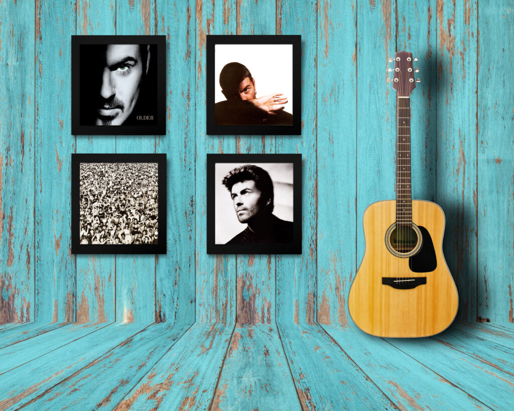 George Michael framed vinyl record display