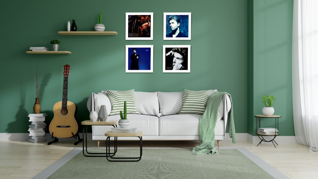 George Michael framed vinyl record display