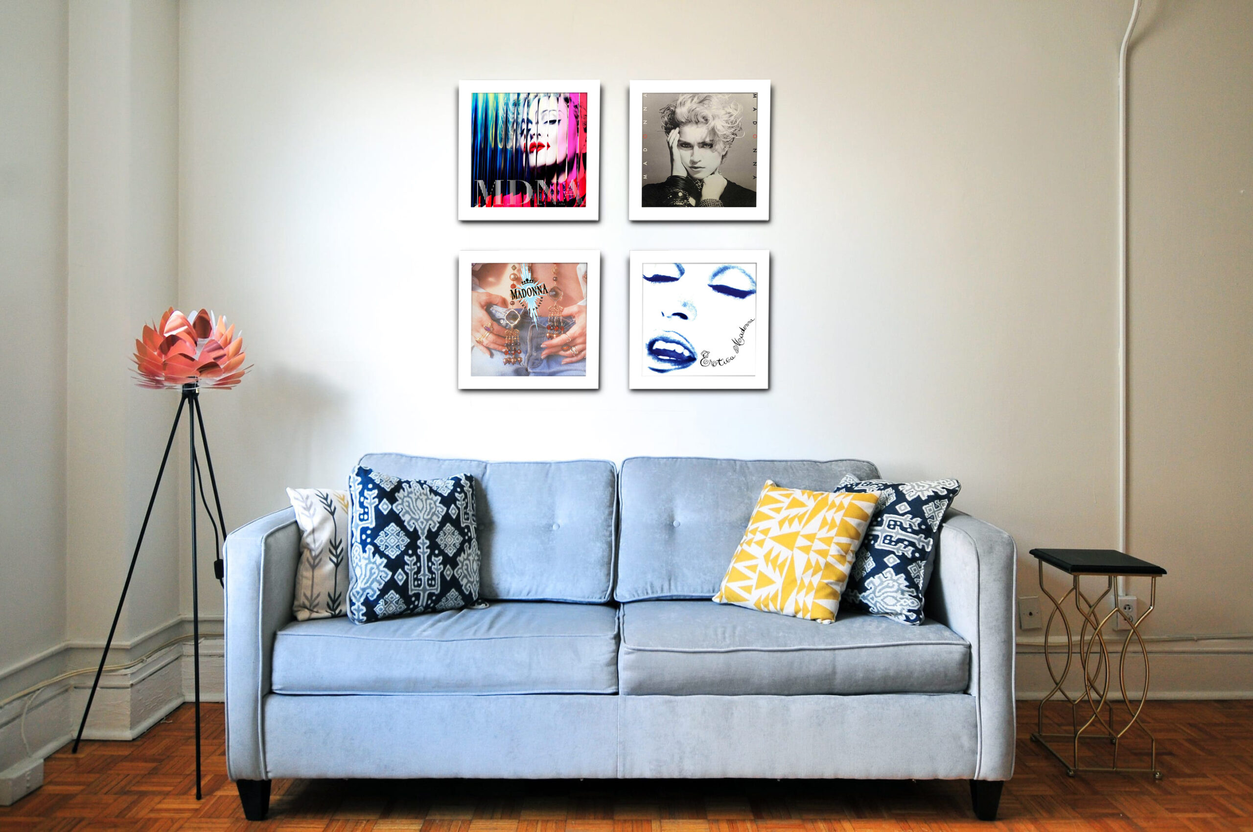 Madonna Albums on Vinyl Display