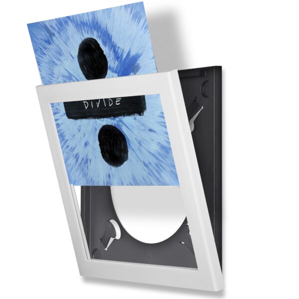 Ed Sheeran Divide in white record flip frame